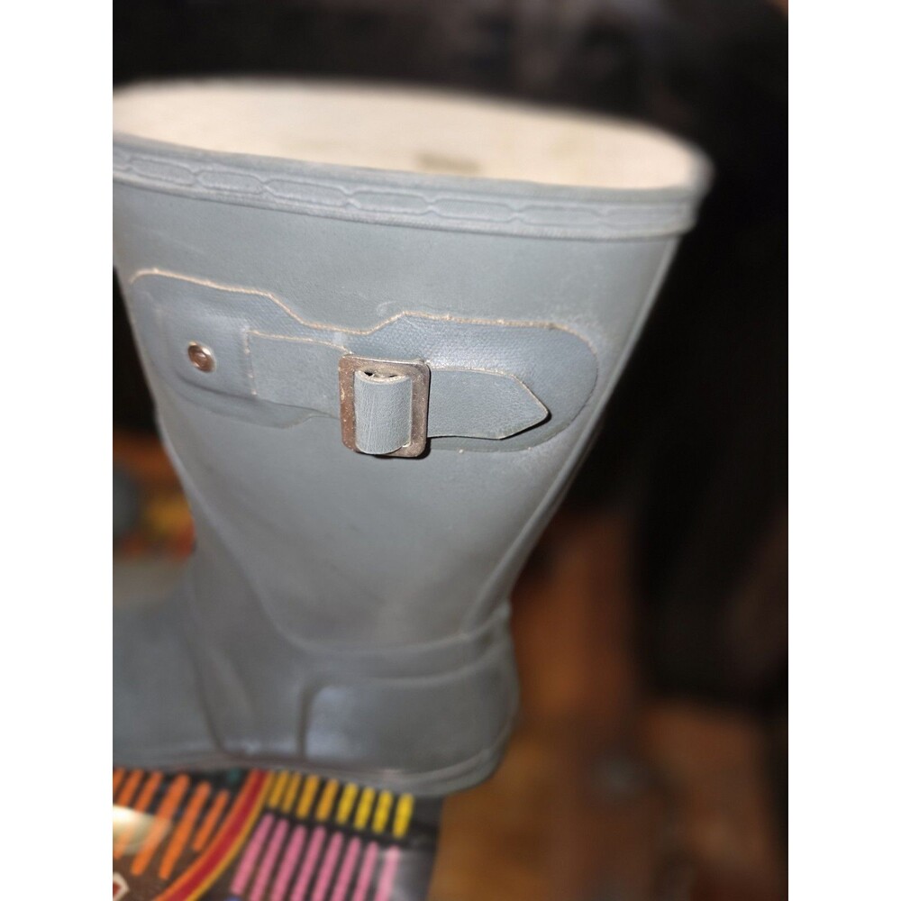 Hunter Original Short Rain Boots Green Waterproof Rubber Size 9 Men/ 10 Women's - Picture 6 of 7